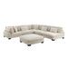 Traverse 6-Piece Modular Sectional with Ottoman in Beige - 8555BE*6OT - FAMSA Furniture (TX)