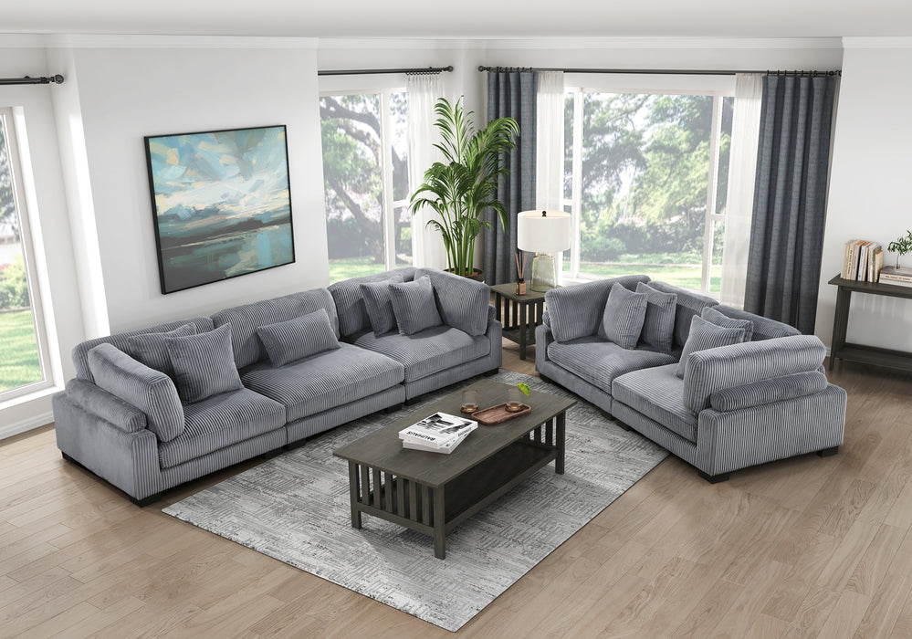 Traverse Loveseat in Gray - 8555GY-2* - FAMSA Furniture (TX)