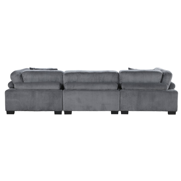 Traverse Sofa in Gray - 8555GY-3* - FAMSA Furniture (TX)