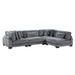 Traverse 4-Piece Modular Sectional in Gray - 8555GY*4SC - FAMSA Furniture (TX)