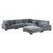 Traverse 6-Piece Modular Sectional with Ottoman in Gray - 8555GY*3CR2ACOT - FAMSA Furniture (TX)