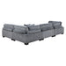 Traverse 4-Piece Modular Sectional in Gray - 8555GY*4SC - FAMSA Furniture (TX)