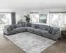 Traverse Corner Seat in Gray - 8555GY-CR - FAMSA Furniture (TX)