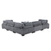 Traverse 5-Piece Modular Sectional in Gray - 8555GY*2AC3CR - FAMSA Furniture (TX)