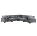Traverse 5-Piece Modular Sectional in Gray - 8555GY*2AC3CR - FAMSA Furniture (TX)