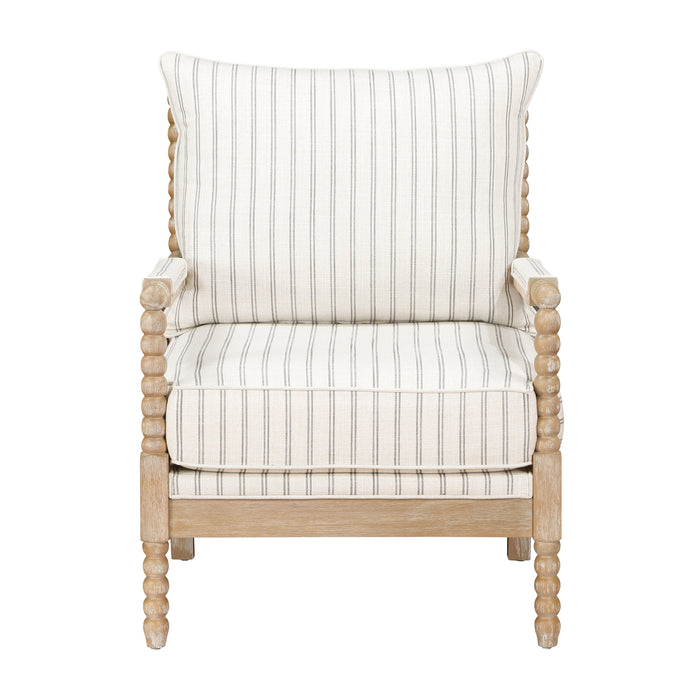 Hampstead Accent Chair in Gray/Natural/White - 8557-1SS - FAMSA Furniture (TX)