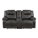 Gainesville 2pc Set: Sofa, Love in Brown - 8560PM*2 - FAMSA Furniture (TX)