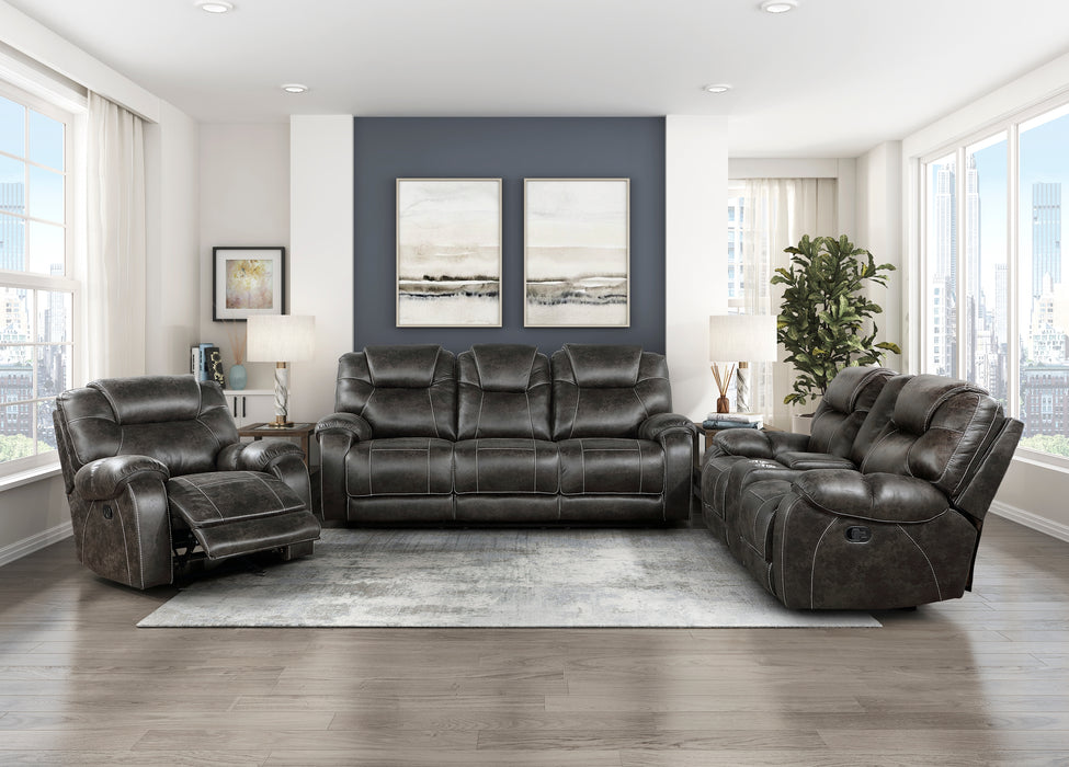 Gainesville DOUBLE RECLINING SOFA in Brown - 8560PM-3 - FAMSA Furniture (TX)