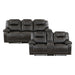 Gainesville 2pc Set: Sofa, Love in Brown - 8560PM*2 - FAMSA Furniture (TX)