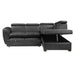 Barre 2-Piece Sectional with Pull-out Bed and Right Chaise with Hidden Storage, Adjustable Headrests in Gray - 8567GY*SC - FAMSA Furniture (TX)