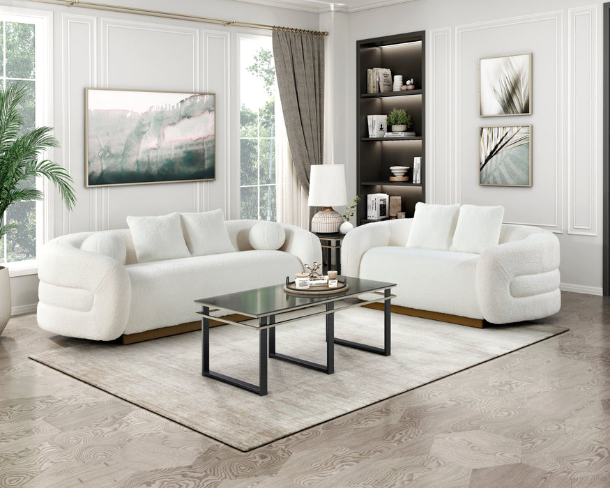 Novella Sofa in White - 8568WH-3 - FAMSA Furniture (TX)