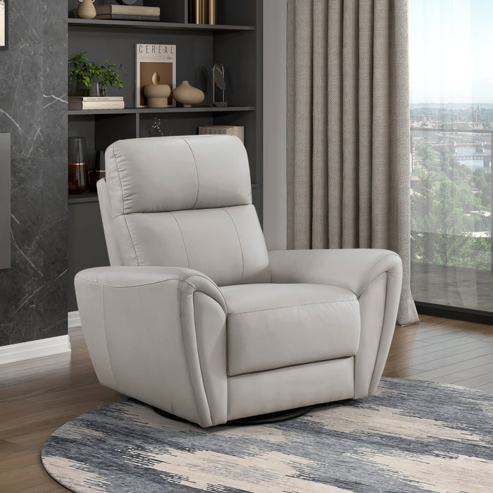 Essex Swivel Glider Chair in Gray - 8577GY-1 - FAMSA Furniture (TX)