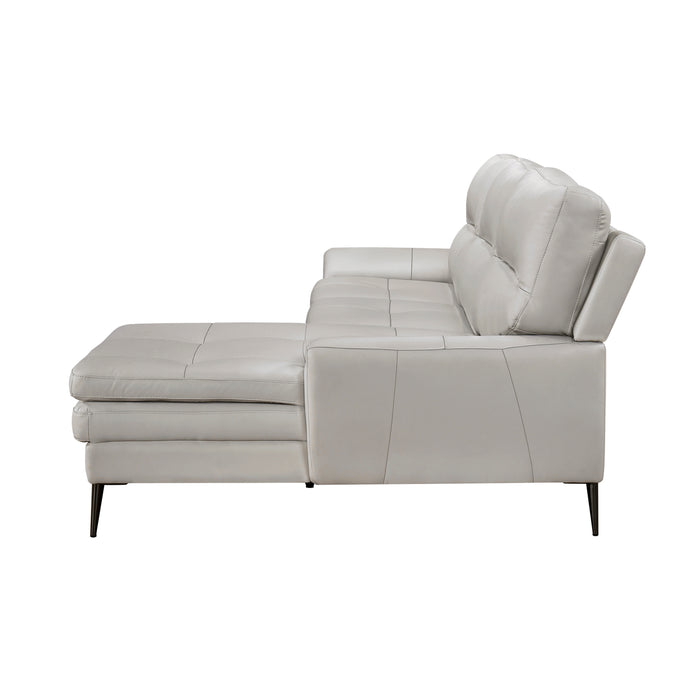 Essex 2-Piece Sectional with Right Chaise in Gray - 8577GY*SC - FAMSA Furniture (TX)
