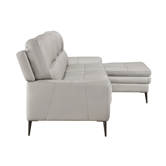 Essex 2-Piece Sectional with Right Chaise in Gray - 8577GY*SC - FAMSA Furniture (TX)