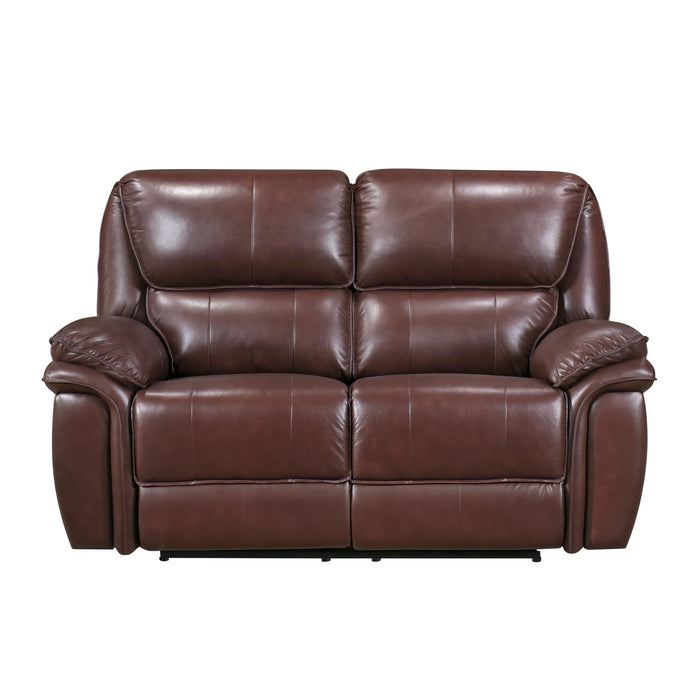Lyman Double Reclining Loveseat in Brown - 8588BR-2 - FAMSA Furniture (TX)