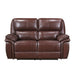 Lyman Double Reclining Loveseat in Brown - 8588BR-2 - FAMSA Furniture (TX)