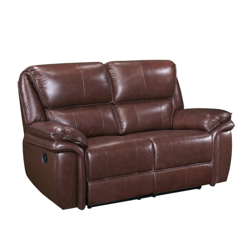 Lyman Double Reclining Loveseat in Brown - 8588BR-2 - FAMSA Furniture (TX)