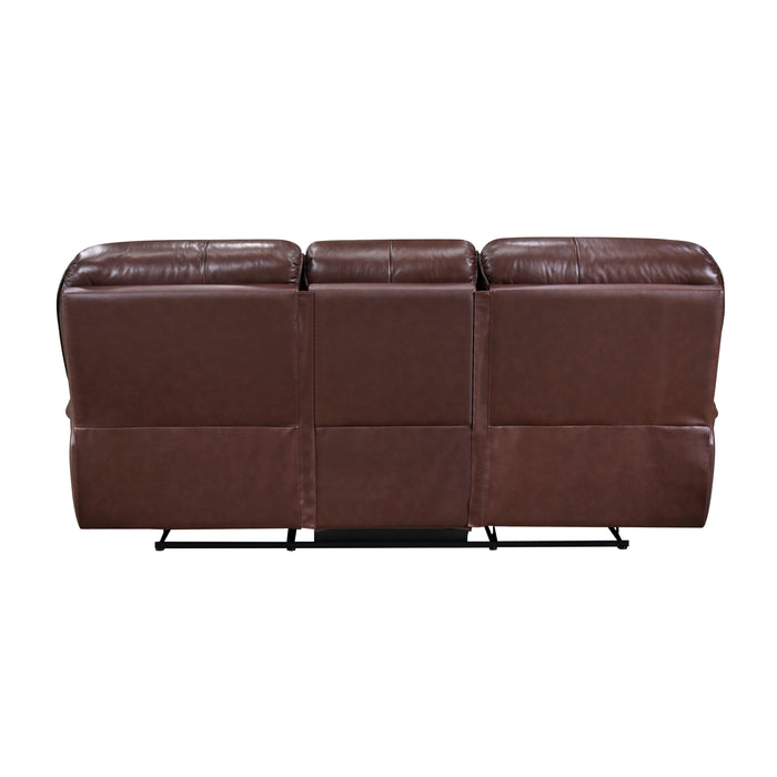 Lyman Double Reclining Sofa in Brown - 8588BR-3 - FAMSA Furniture (TX)