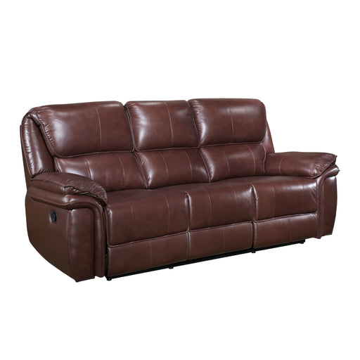 Lyman Double Reclining Sofa in Brown - 8588BR-3 - FAMSA Furniture (TX)