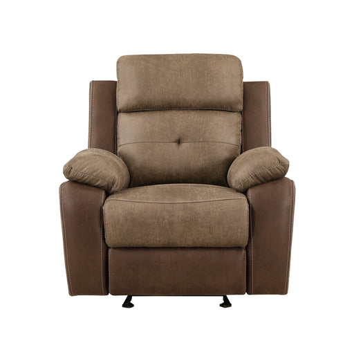 Glendale Glider Reclining Chair in Brown - 8599BR-1 - FAMSA Furniture (TX)