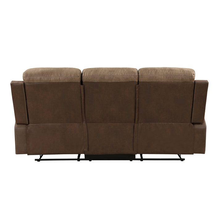 Glendale 2pc Set: Sofa, Love in Brown - 8599BR*2 - FAMSA Furniture (TX)