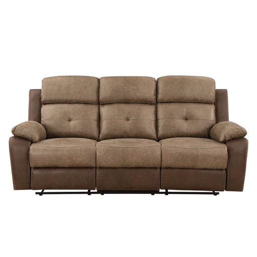 Glendale 2pc Set: Sofa, Love in Brown - 8599BR*2 - FAMSA Furniture (TX)