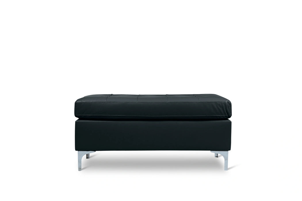 Barrington Ottoman W/Black Pu