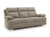 Side-Swipe Reclining Sofa with Drop Down Table - FAMSA Furniture (TX)
