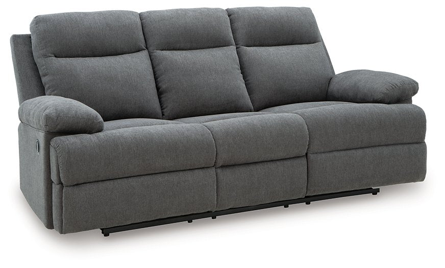 Side-Swipe Reclining Sofa with Drop Down Table - FAMSA Furniture (TX)