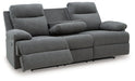 Side-Swipe Reclining Sofa with Drop Down Table - FAMSA Furniture (TX)