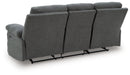 Side-Swipe Reclining Sofa with Drop Down Table - FAMSA Furniture (TX)