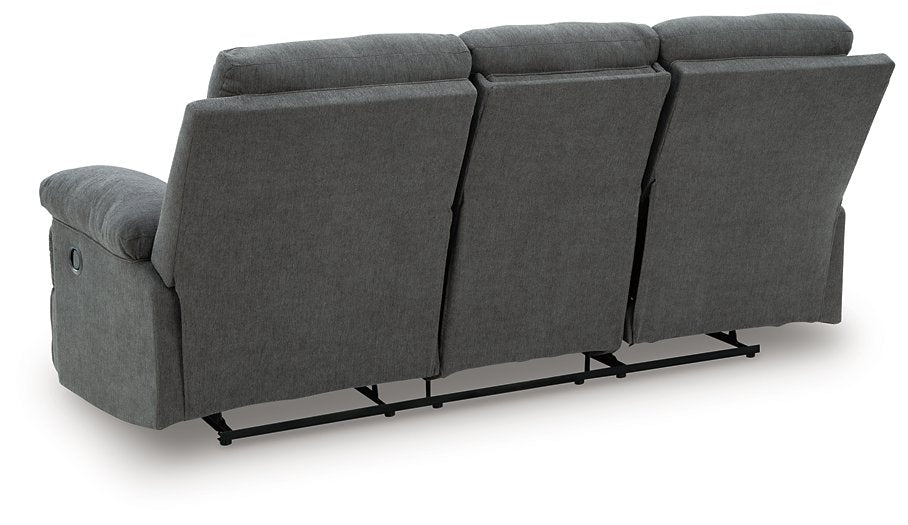Side-Swipe Reclining Sofa with Drop Down Table - FAMSA Furniture (TX)