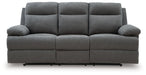 Side-Swipe Reclining Sofa with Drop Down Table - FAMSA Furniture (TX)