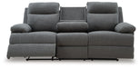 Side-Swipe Reclining Sofa with Drop Down Table - FAMSA Furniture (TX)