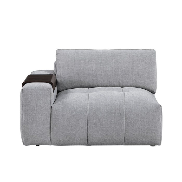 9155GY-1L Left Side Chair with one Arm image