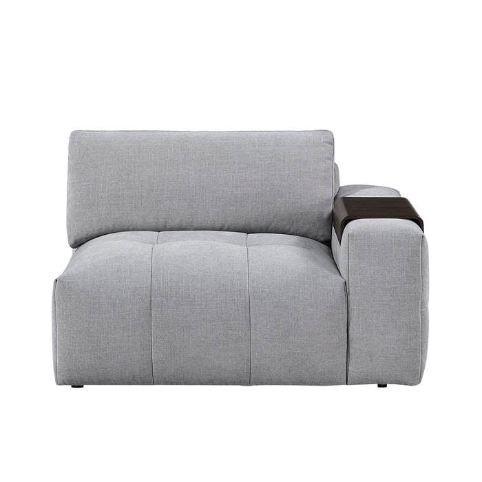 9155GY-1R Right Side Chair with one Arm image