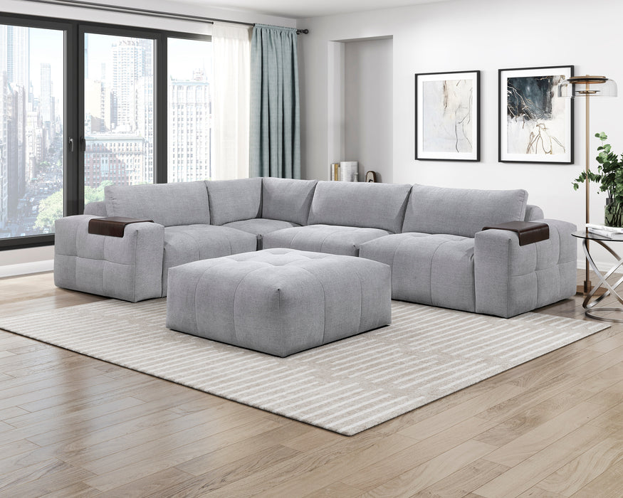 9155GY-OT Ottoman with Caster image