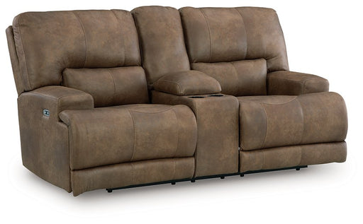 Beckley Place Power Reclining Loveseat with Console - FAMSA Furniture (TX)
