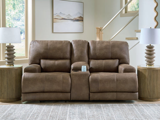 Beckley Place Power Reclining Loveseat with Console - FAMSA Furniture (TX)