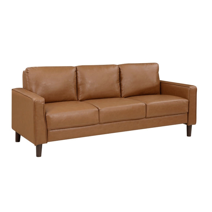 Malcolm 2pc Set: Sofa, Love in Brown - 9203BRW*2 - FAMSA Furniture (TX)