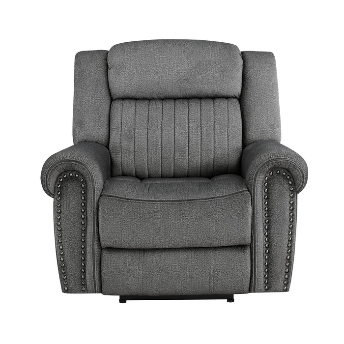 Brennen Power Reclining Chair in Gray - 9204CC-1PW - FAMSA Furniture (TX)