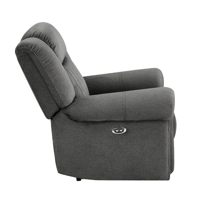 Brennen Power Reclining Chair in Gray - 9204CC-1PW - FAMSA Furniture (TX)