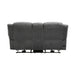 Brennen Power Double Reclining Loveseat with Center Console in Gray - 9204CC-2PW - FAMSA Furniture (TX)