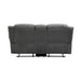Brennen Double Reclining Loveseat with Center Console in Gray - 9204CC-2 - FAMSA Furniture (TX)