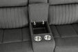 Brennen Double Reclining Loveseat with Center Console in Gray - 9204CC-2 - FAMSA Furniture (TX)