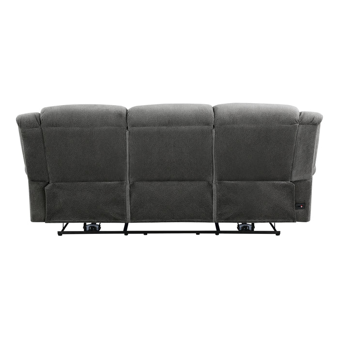 Brennen Power Double Reclining Sofa in Gray - 9204CC-3PW - FAMSA Furniture (TX)
