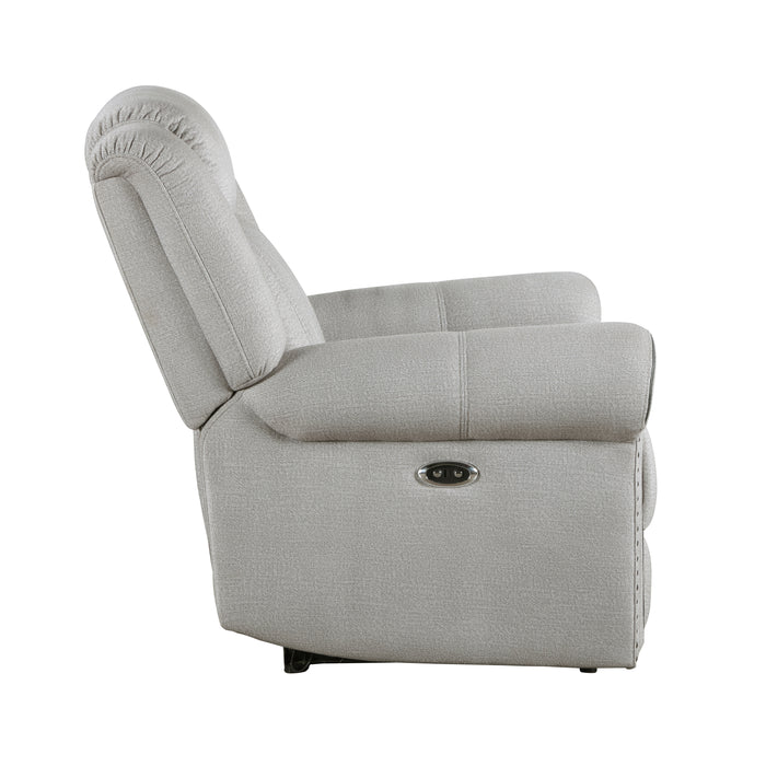 Brennen Power Reclining Chair in Gray - 9204MT-1PW - FAMSA Furniture (TX)