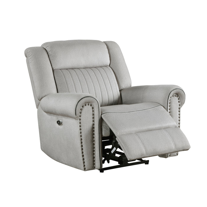 Brennen Power Reclining Chair in Gray - 9204MT-1PW - FAMSA Furniture (TX)