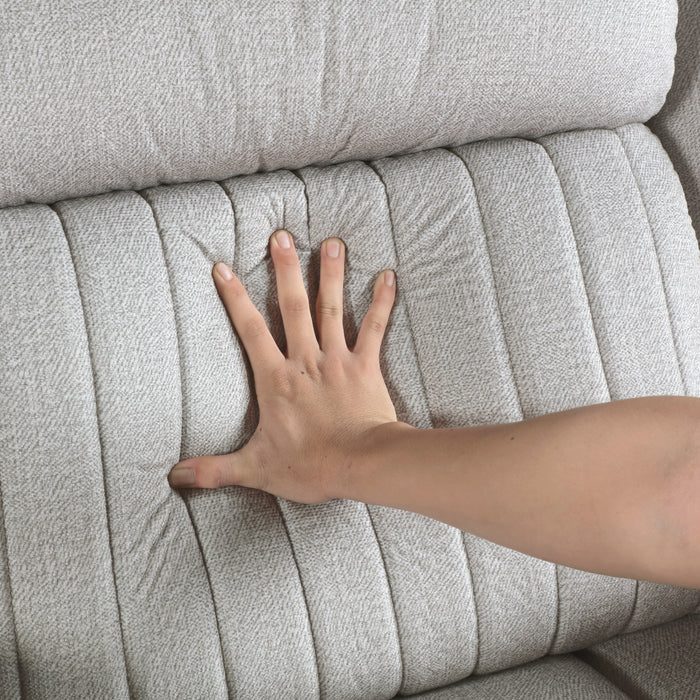 Brennen Power Double Reclining Sofa in Gray - 9204MT-3PW - FAMSA Furniture (TX)