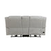 Brennen Power Double Reclining Loveseat with Center Console in Gray - 9204MT-2PW - FAMSA Furniture (TX)